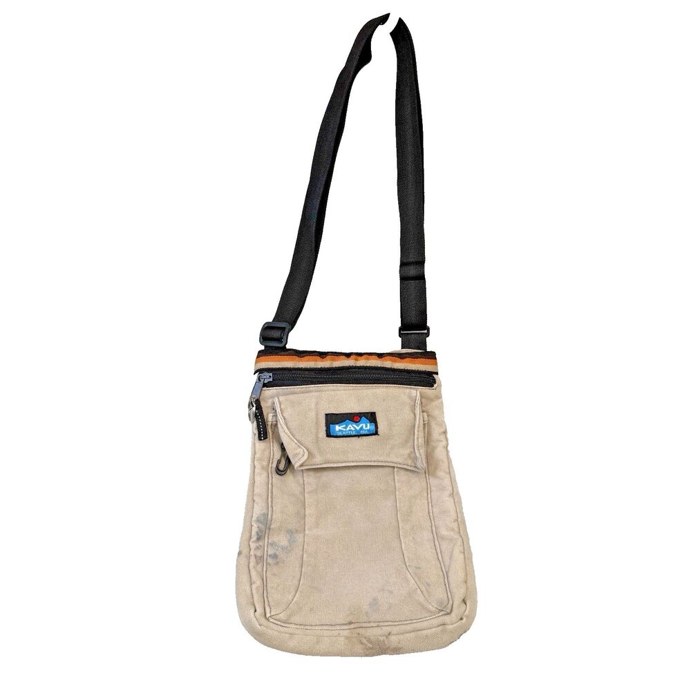 KAVU Brown Crossbody Purse Adjustable Shoulder Strap Casual Travel Bag GUC